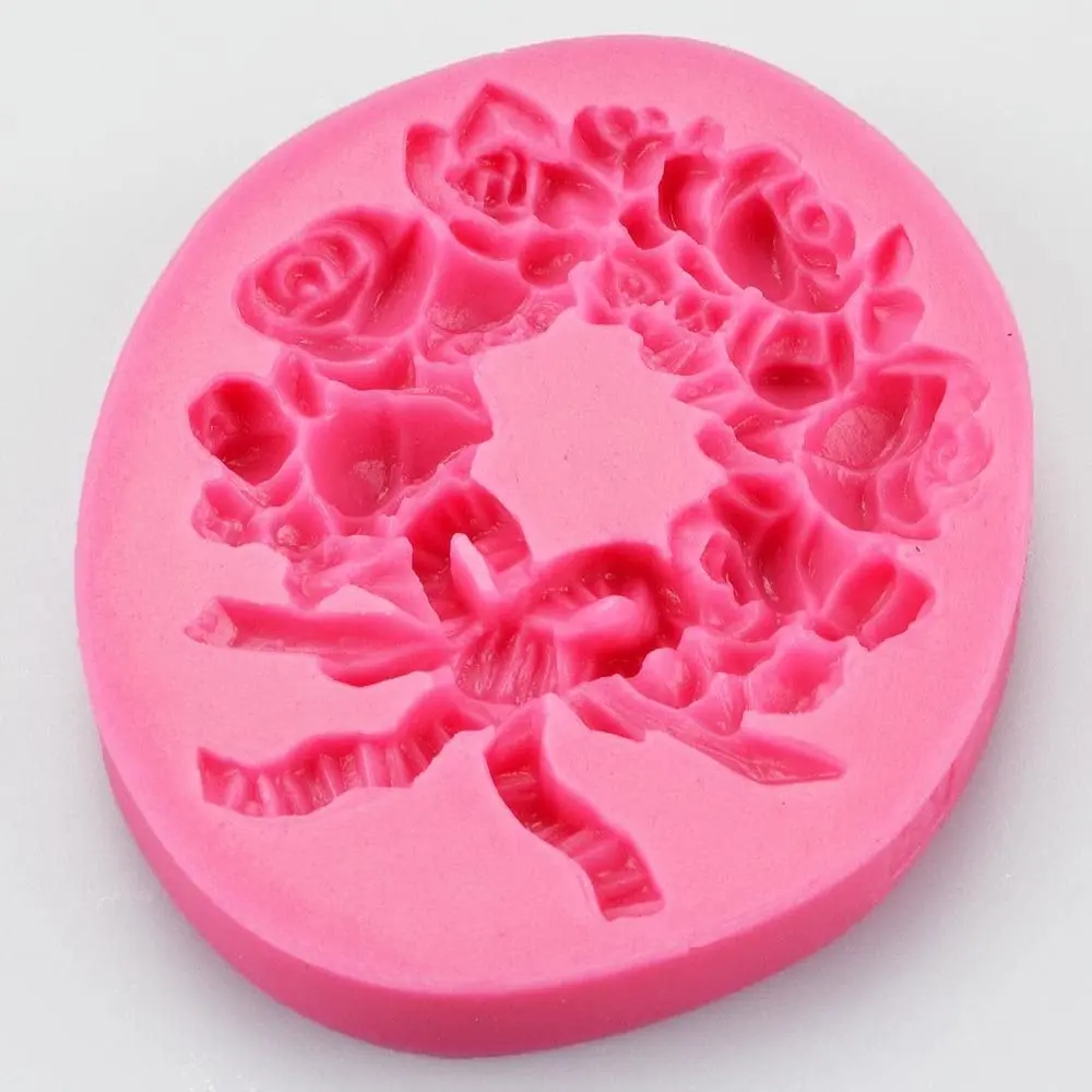 Flower garland wreath christms mould