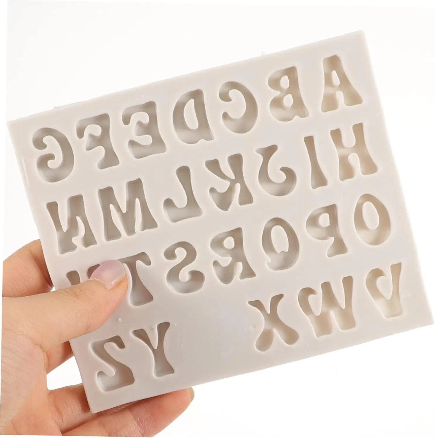 1pc capital Alphabet Silicone Mould