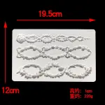 Relief Flower Wreath boarder silicone mould