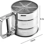 One-Handed Flour Sifter,Stainless Steel Flour Icing Sugar Sifter