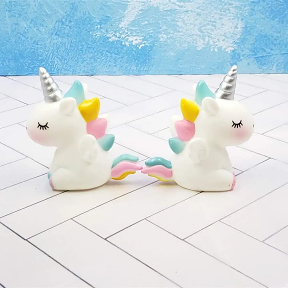 1 pcs Unicorn Cake Toppers Miniature Unicorn Figurines Mini Unicorn Toys cake toys