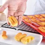 26 Cavities large Alphabet Numbers Silicone Baking Mould, Capital Letter Moulds Chocolate mould Ice Cube DIY Moulds