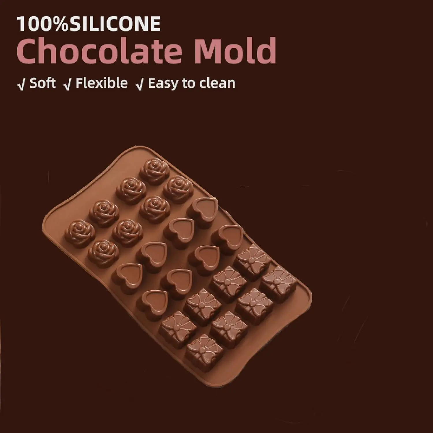 Rose flower,gift Chocolate silicone Mould