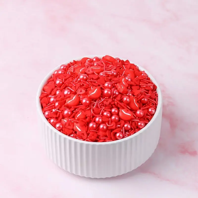 Red lips heart Sprinklers 100gm