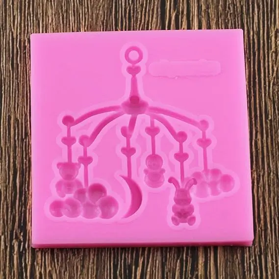 Bear stroller pendant silicone Fondant mould