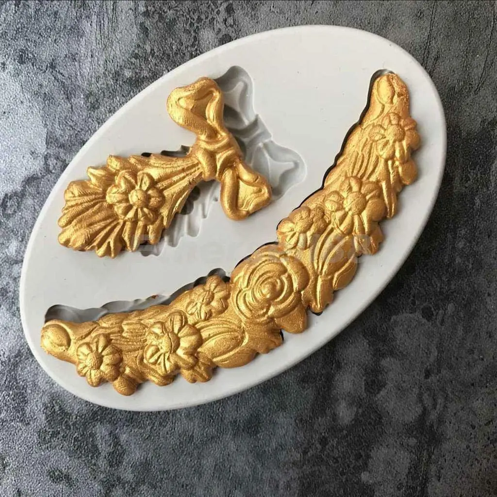 European Style Flower Silicone Fondant Mould