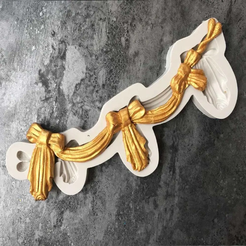 Bow Knot boarder silicone Mould