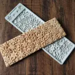 Christmas Snowflake Silicone Fondant Mold for Sugar Resin Cake Border Embossed Textured Mat Cake Embossing Pad Baking Moulds