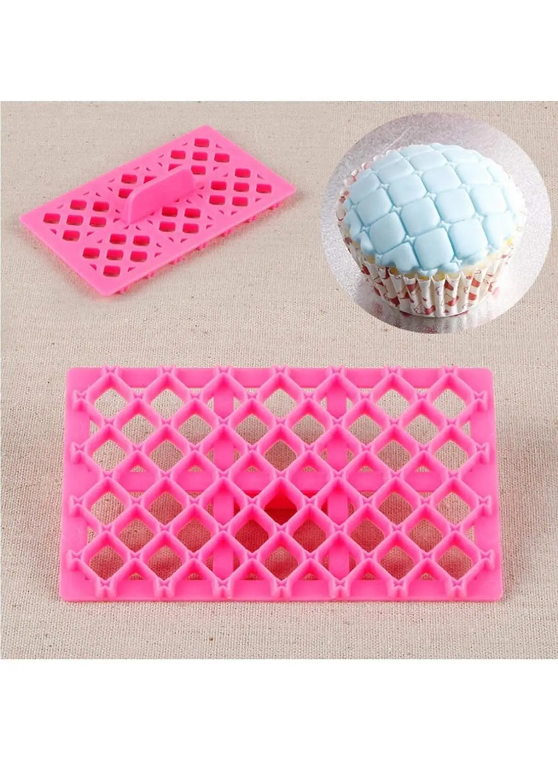Butterfly quilted fondant impression stamps Quilt Embosser fondant tools