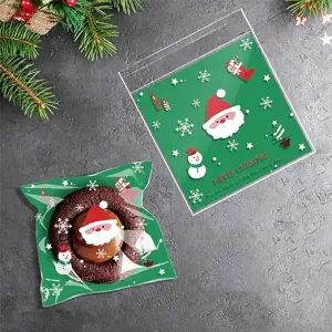 Clear Santa 100pcs Cookie Candy Sleeve