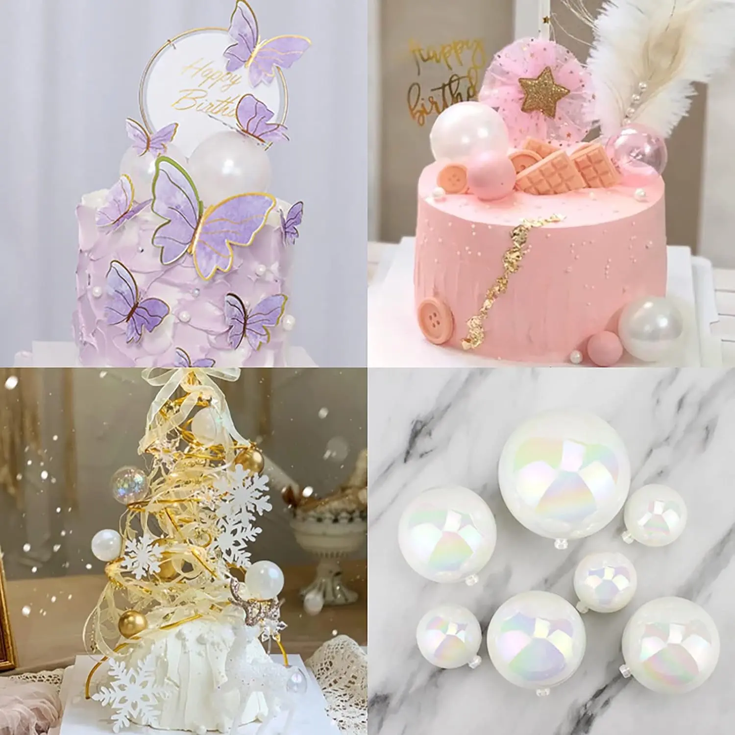 9 pcs pearl finish balls set