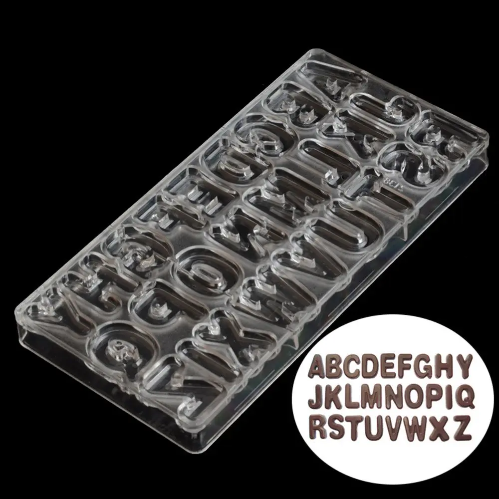 Polycarbonate 3D Chocolate Letters Mould