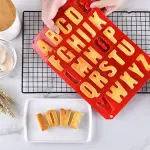 26 Cavities large Alphabet Numbers Silicone Baking Mould,Capital Letter Moulds Chocolate mould Ice Cube DIY Moulds