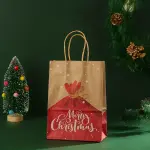 1 Pcs Merry Christmas gift bag (27 x 21 x 11 cm )