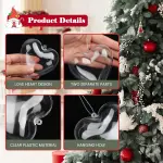 Clear heart plastic small gift box size 10cm