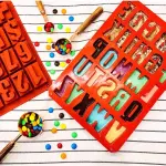 26 Cavities large Alphabet Numbers Silicone Baking Mould, Capital Letter Moulds Chocolate mould Ice Cube DIY Moulds