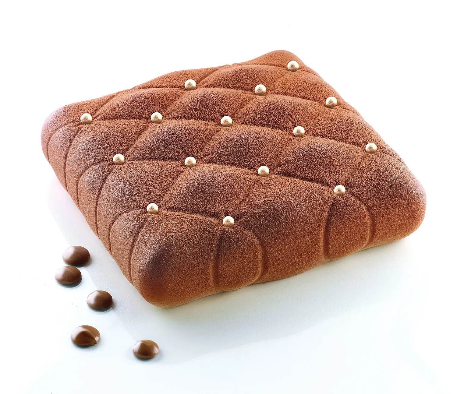 Check cushion theme square silicone mousse cake mould entremet mould