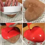 4.7 Inch Heart Silicone Mold for Baking Mousse Cake Mold Chocolate Dessert Mold,Easy Release Non Stick Silicone mould entremet mould