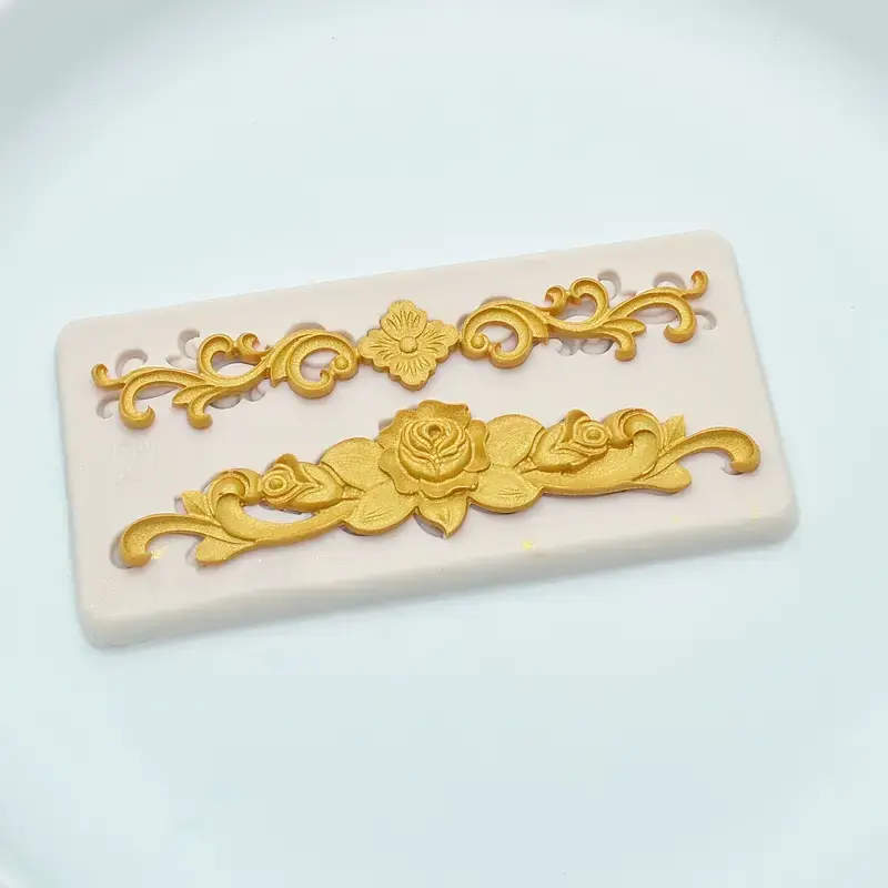 Flower Lace Silicone classic boarder crown Mold For Cake Decorating,Fondant,Chocolate Mould