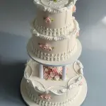 4 pcs Pillars Cake Stand Support Plastic Stand Decor