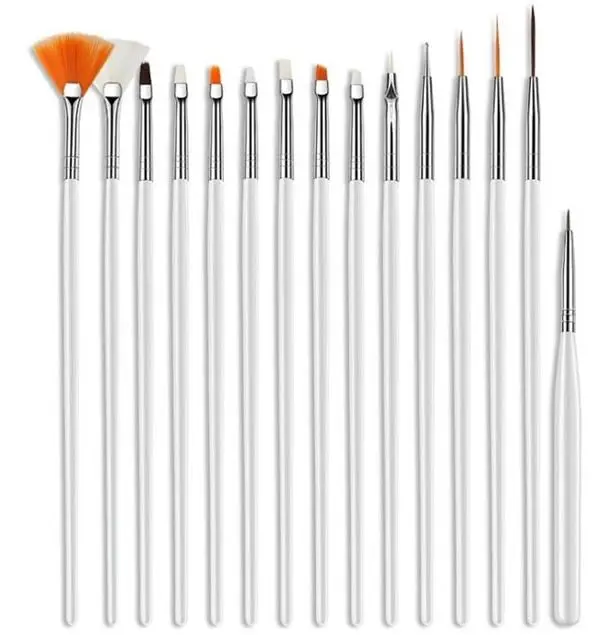 15Pcs/Set Fondant Cake Brushes DIY Cake Decorating Tools Sugar Craft Brush Pen Pastry for Fondant Painting Cake Decorating Tools