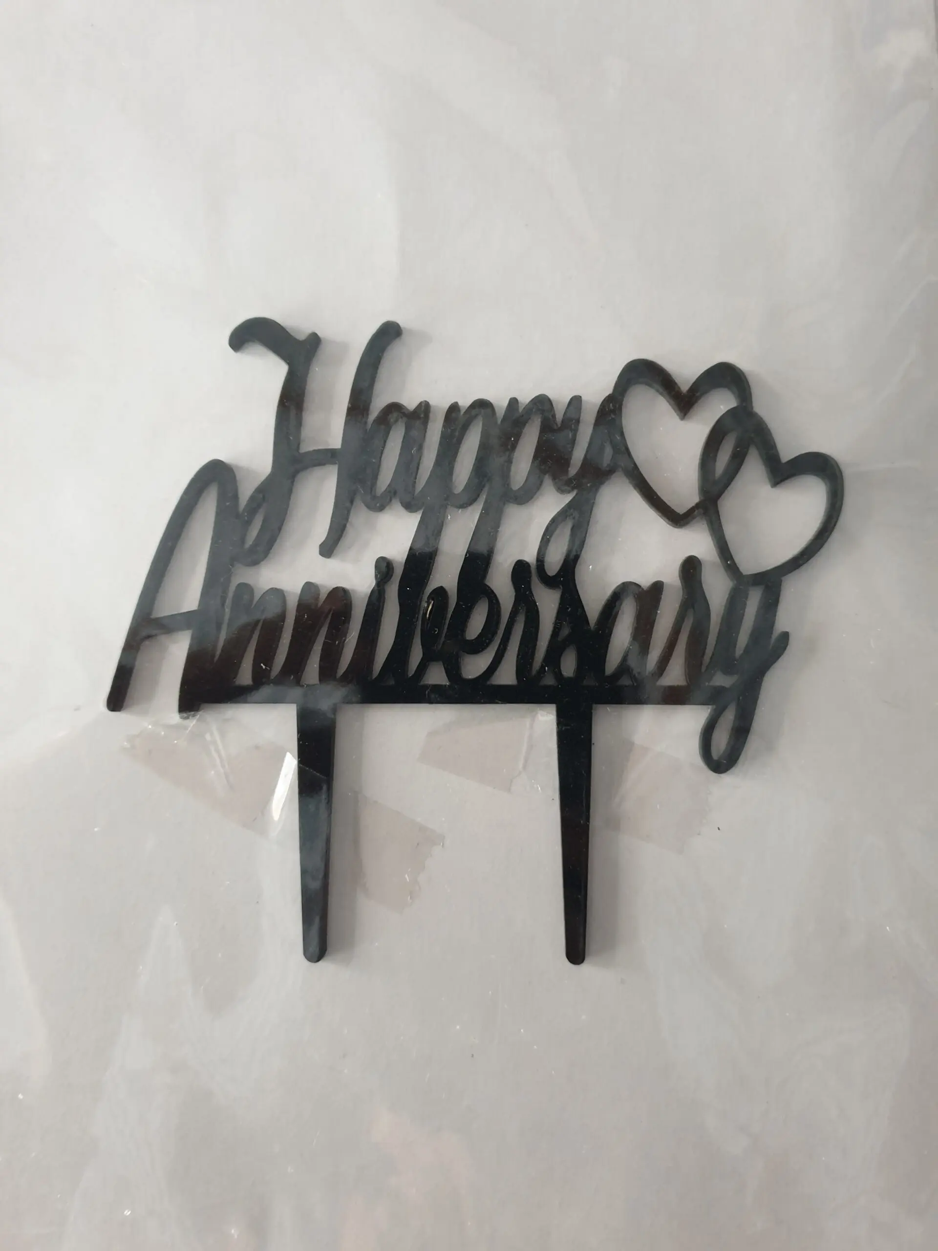 1 Pcs Happy Anniversary cake topper Style 4