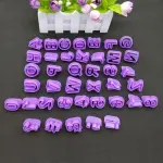 40 Pieces Alphabets Numbers Plastic Cutter Mould