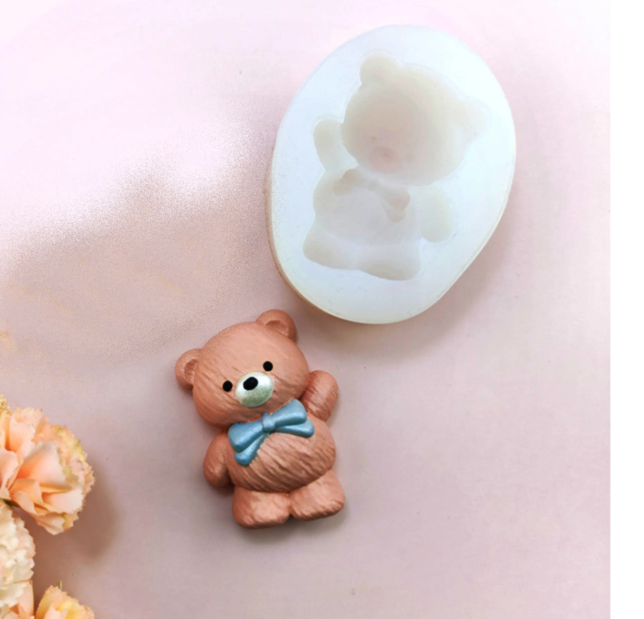 Cute Teddy bear silicone mould Style 2