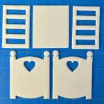 Baby Crib Fondant Cutter set