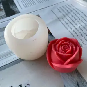 3D Rose Flower Mould for candle cholate resin etc
