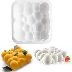 Bubble theme square silicone mousse cake mould entremet mould