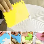 3 pcs Cake Scraper,Smoother,Comb set