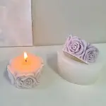 1pc Silicone Flower Design Candle Mould