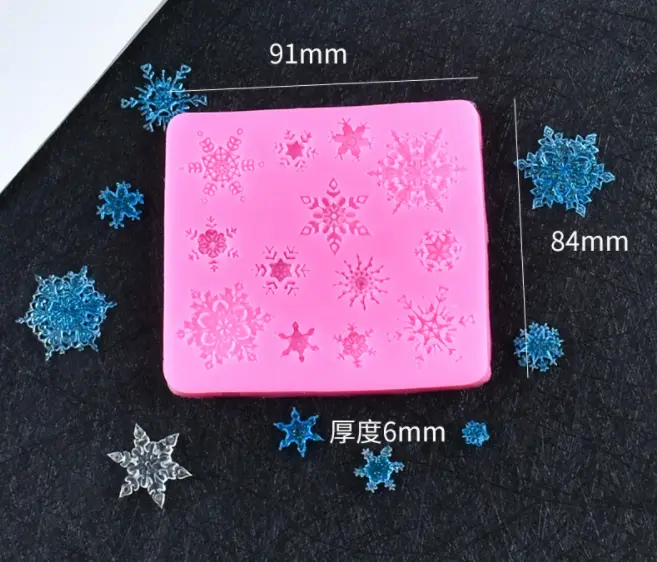 Snowflake silicone mould