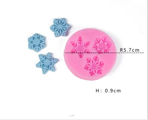 3 cavity silicone mould