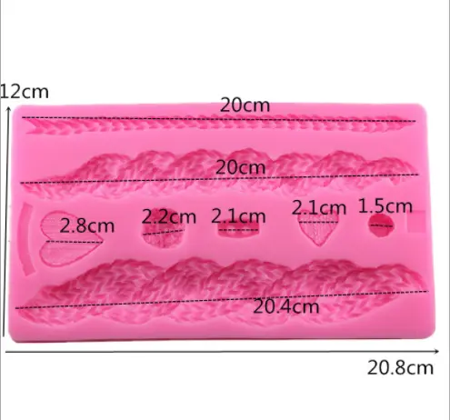 Woolen sweater weave design texture pattern silicone mould