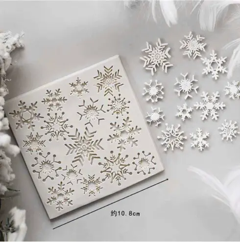 Snowflake christmas silicone mould