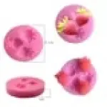 Three Hole Silicone Fondant Mold,Fondant Mold Sugar Craft Tools Chocolate Mold for Cake Tools