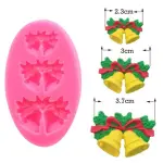 Jingle bell christmas silicone mould