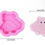 Cute Teddy Bear Silicone Mould for Fondant, Chocolate & DIY Crafts