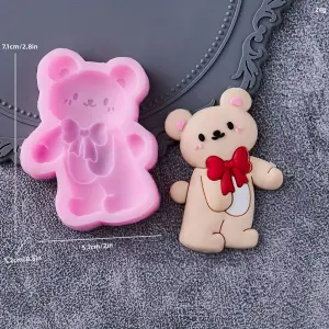 Cute Teddy Bear Silicone Mould for Fondant, Chocolate & DIY Crafts