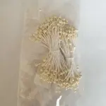 Non-Edible High End Artificial Pollen Stem ( Pearl White)