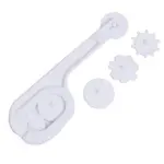 Eco-Friendly 1 Set Cake Mold Wheel Embosser Cutter Baking Accessories Plastic Fondant Mold Kitchen Gadgets