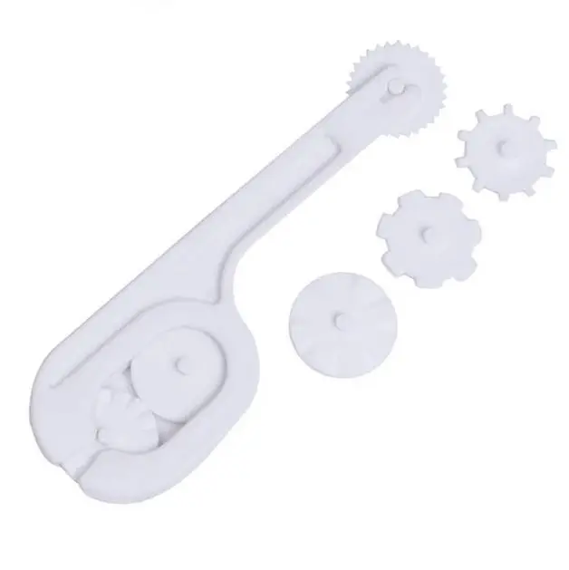 Eco-Friendly 1 Set Cake Mold Wheel Embosser Cutter Baking Accessories Plastic Fondant Mold Kitchen Gadgets
