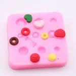 Miniature Biscuit and heart Silicone Mould