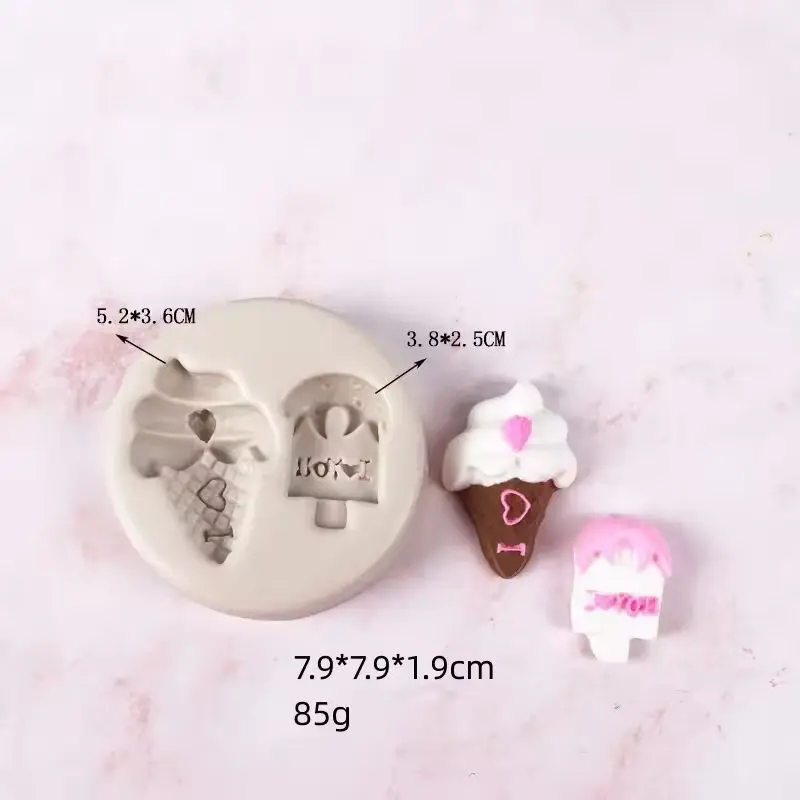 Double Cavity Ice Cream Mould for Homemade Popsicles & Chocolate Making