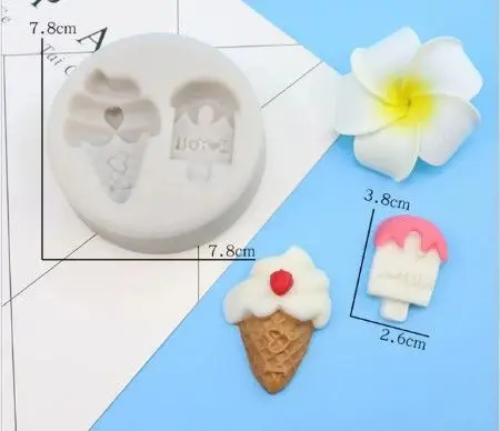 Double Cavity Ice Cream Mould for Homemade Popsicles & Chocolate Making