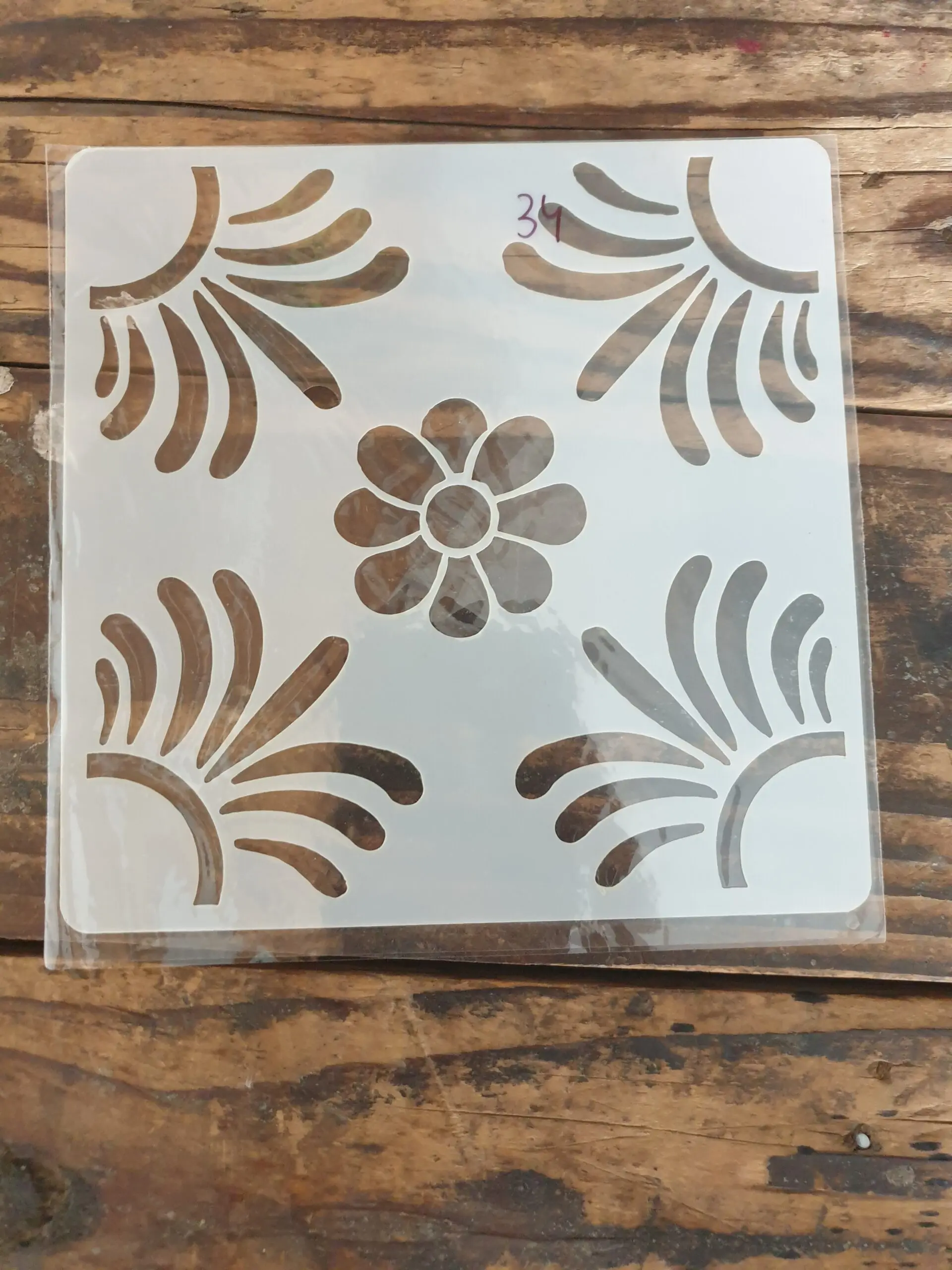 1 pcs Flower Pattern Decoration icing Stencils Style 41