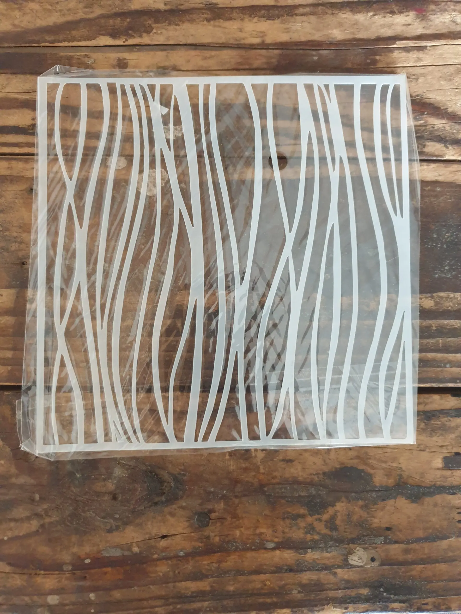 1 pcs Wavy Lines Decoration icing Stencils