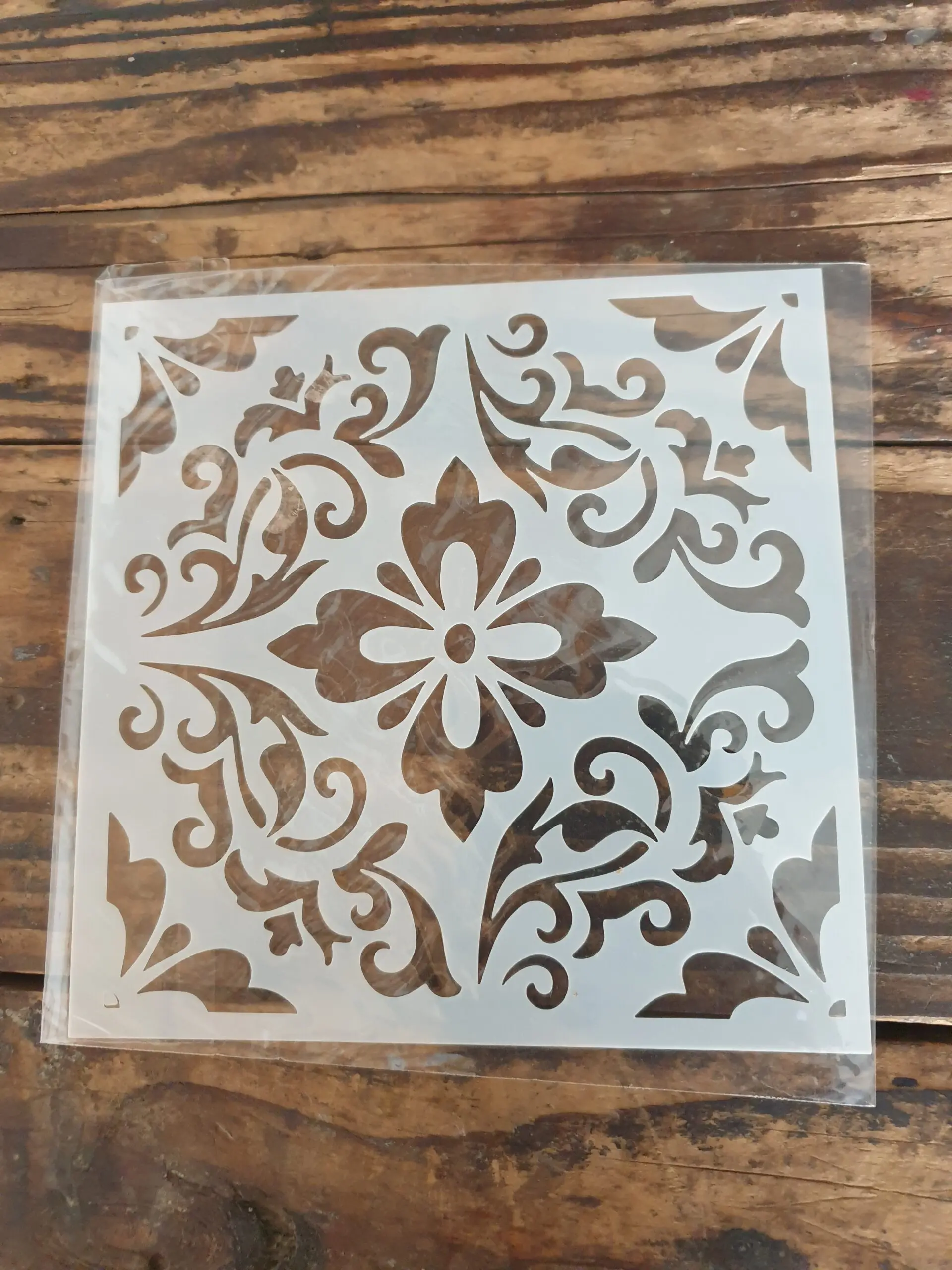 1 pcs Floral Pattern Decoration icing Stencils style 23